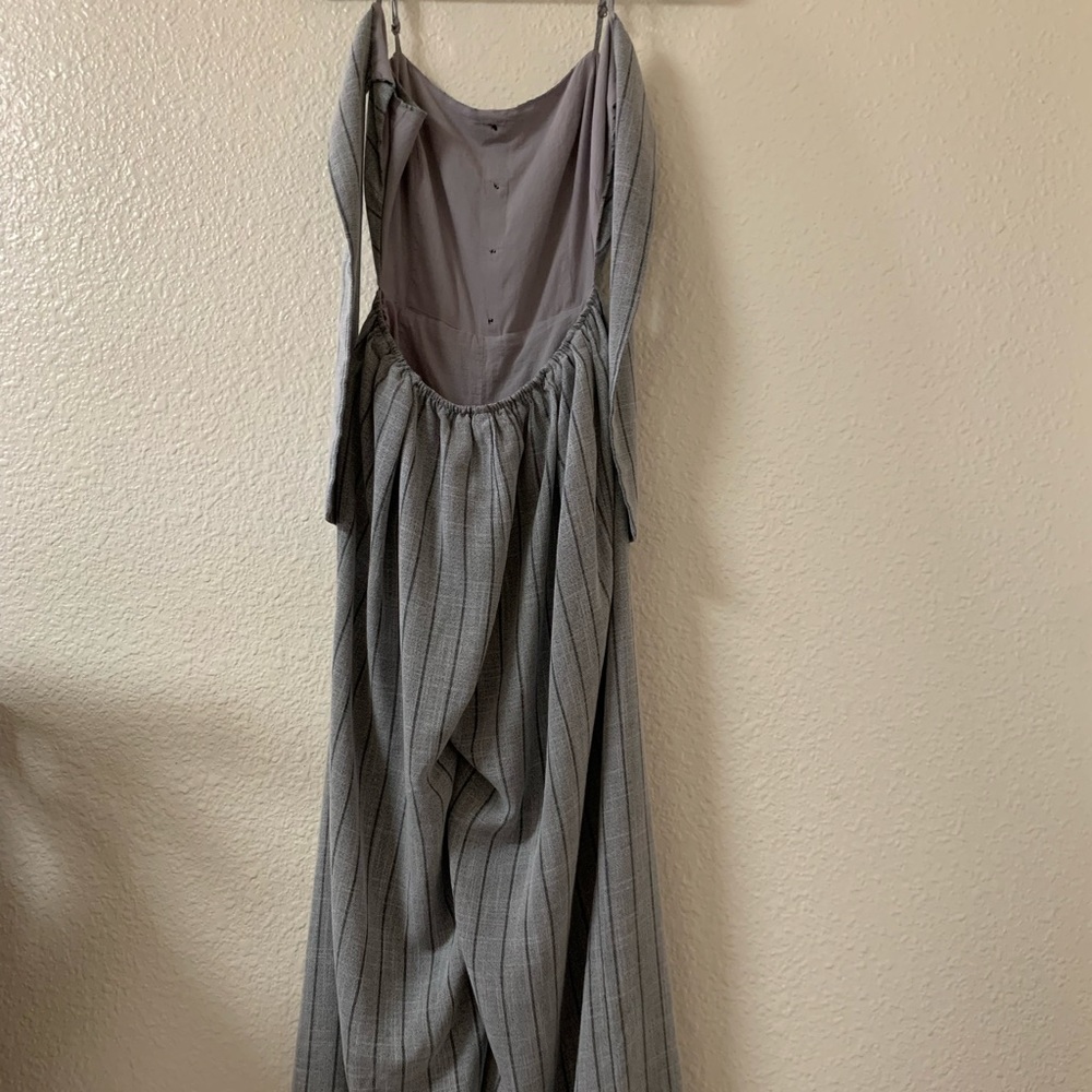 Large Mind Code Back Tie Bow Jumpsuit - image 5